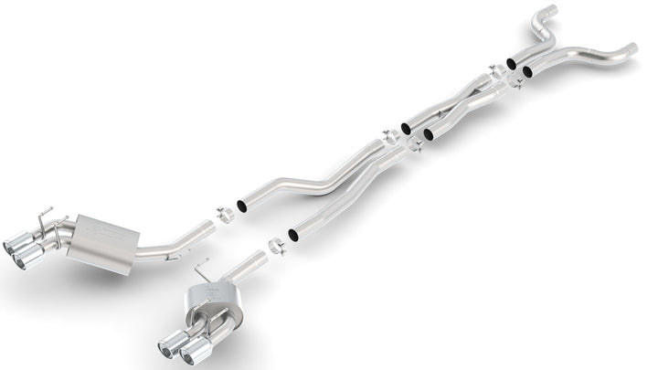 Borla Chevrolet Camaro SS / ZL1 NPP Quad-Tip Cat-Back Exhaust — Without Valves (2012–2015)