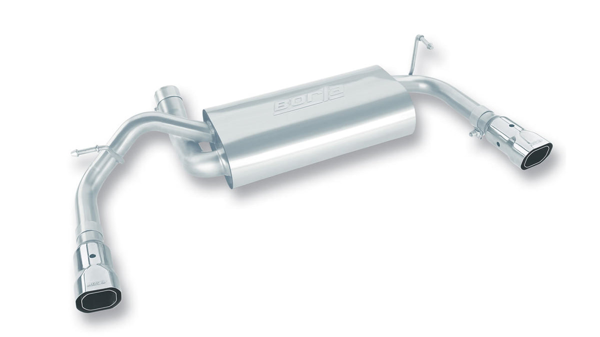 Borla Jeep Wrangler JK / JKU Axle-Back Exhaust (2007–2018), part 11755 - Touring / Polished stainless steel