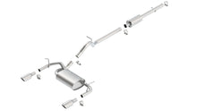 Borla Jeep Wrangler JK / JKU Cat-Back Exhaust (2007–2018), part 140459 - Touring / Bright chrome
