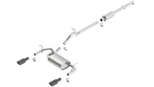 Borla Jeep Wrangler JK / JKU Cat-Back Exhaust (2007–2018), part 140459BC - Touring / Black chrome
