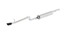 Borla Jeep Wrangler JK / JKU Cat-Back Exhaust (2007–2018), part 140479BC - S-Type / Black chrome