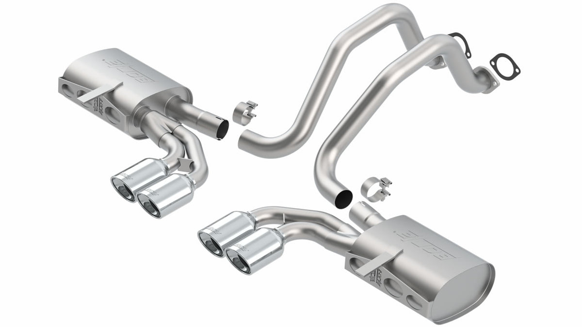 140426 1997-2004 Chevrolet Corvette Base Cat-Back Exhaust System Touring Part # 140426