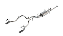 Borla Toyota Tundra True Dual Cat-Back — Split Rear Exit (2009–2013), part 140333BC — Touring / Black chrome