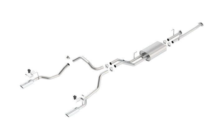 Borla Toyota Tundra True Dual Cat-Back — Split Rear Exit (2014–2021)