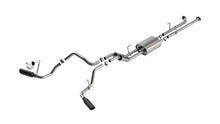 Borla Toyota Tundra True Dual Cat-Back — Split Side Exit (2007–2008), part 141021BC — S-Type / Black chrome
