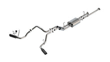 Borla Toyota Tundra True Dual Cat-Back — Split Side Exit (2009–2021), part 141023BC — S-Type / Black chrome