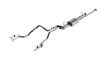 Borla Toyota Tundra True Dual Cat-Back — Split Rear Exit (2009–2013), part 141025 — S-Type / Bright chrome