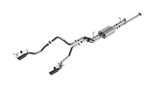 Borla Toyota Tundra True Dual Cat-Back — Split Rear Exit (2009–2013), part 141025BC — S-Type / Black chrome