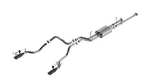 Borla Toyota Tundra True Dual Cat-Back — Split Rear Exit (2014–2021), part 141028BC — ATAK / Black chrome