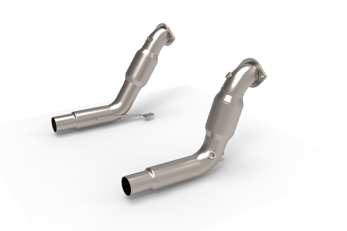Kooks 2020-2024 Explorer ST/Aviator GREEN Catted Downpipes