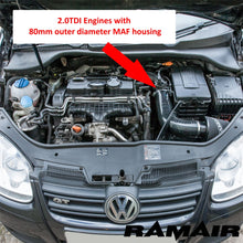 Ramair Jetstream Foam Induction Kit â€“ Audi A3 (8P), Q3 (8U), TT (8J) - 2.0 TDI inc Quattro 2003-2013 & | JSK-120-BK | Image 6
