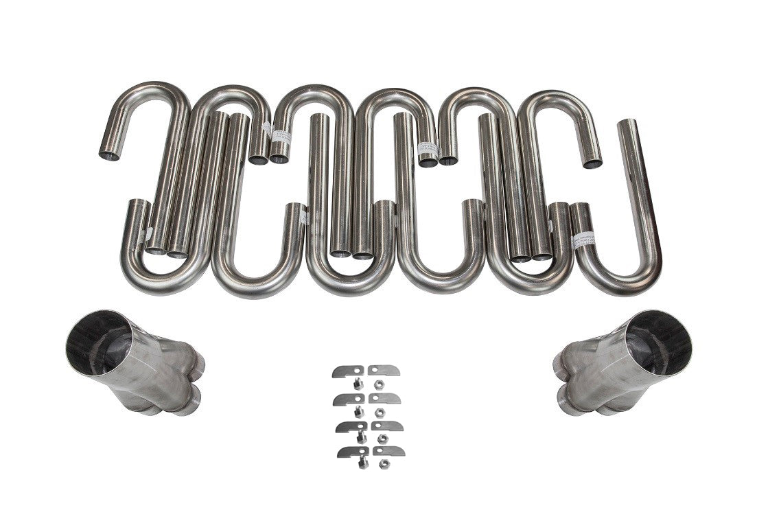 Kooks 1-3/4" x 3-1/2" 304 Stainless Steel Weld Up Custom Header Kit