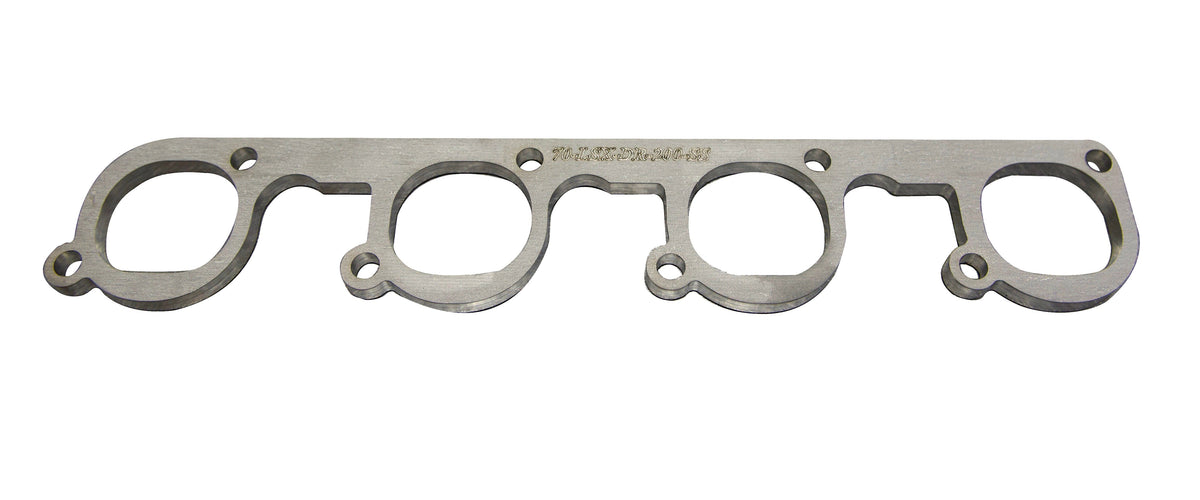 Kooks GM LSX DR Header Flange. 3/8" Thick Stainless. D-Shaped Port for 2" - 70-LSX-DR-200-SS-REV1