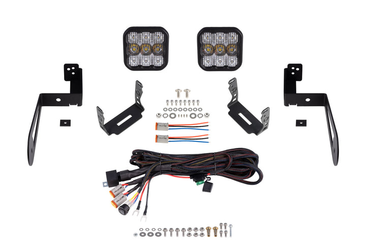 Diode Dynamics SS5 Bumper LED Pod Light Kit for 2007-2018 Jeep JK Wrangler