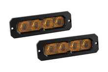 SS6 Yellow Flush Mount LED Light Bar (pair)