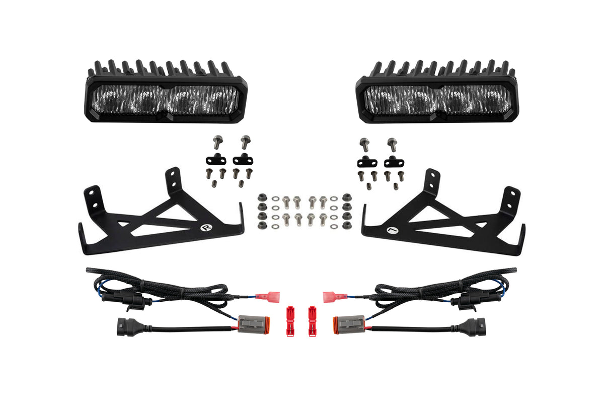 SS6 LED Fog Light Kit for 2020-2022 Ford Super Duty (w/ LED Fog Lights)