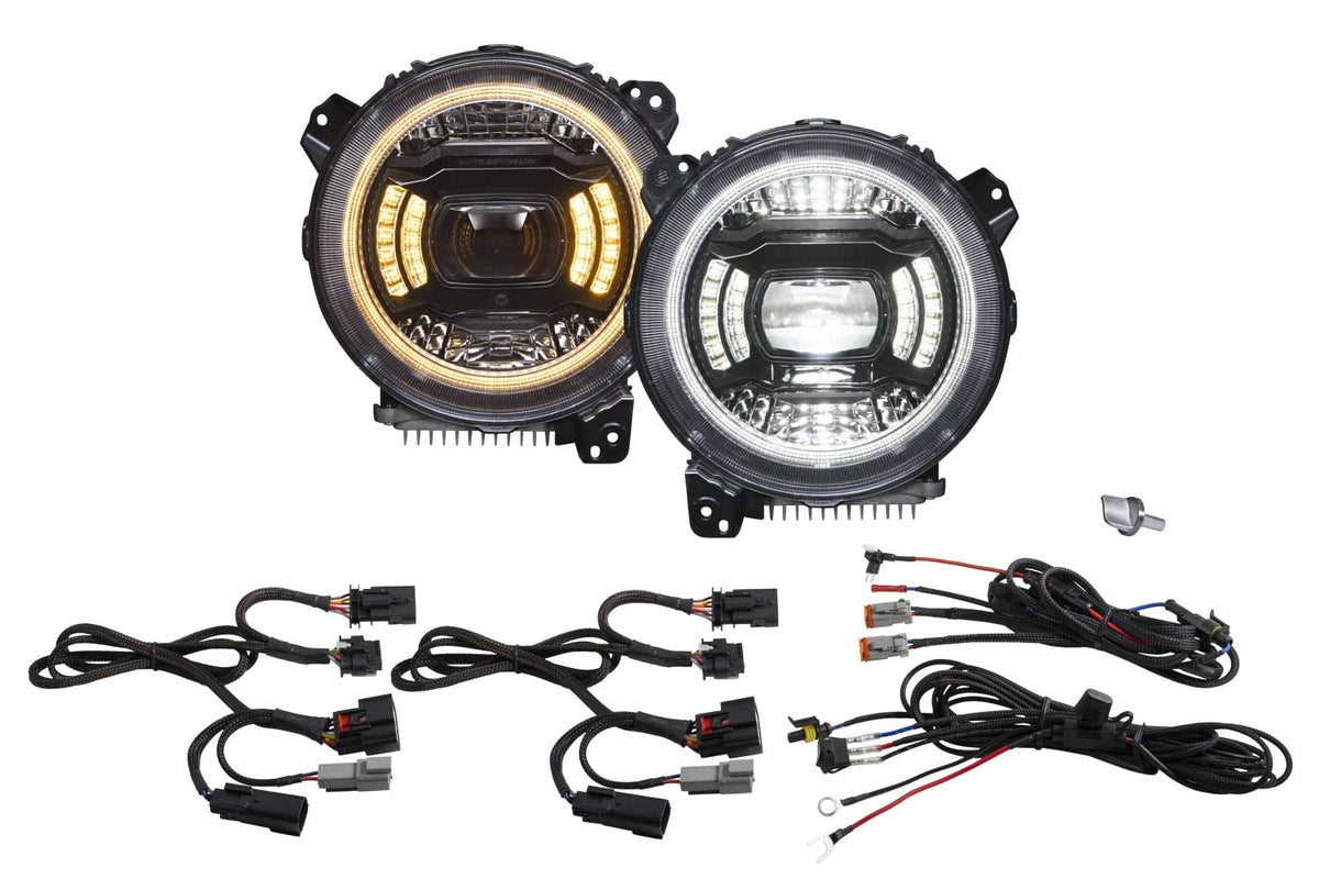 Elite LED Headlights for 2018-2026 Jeep JL Wrangler