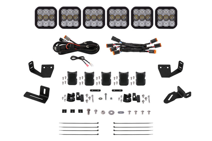 Diode Dynamics SS5 CrossLink Lightbar Kit for Prinsu/Sherpa Roof Racks