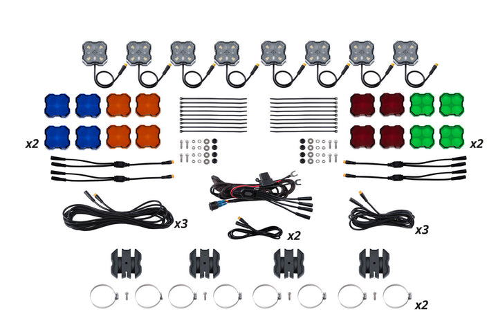 Diode Dynamics Stage Series SXS Rock Light Installer Kit