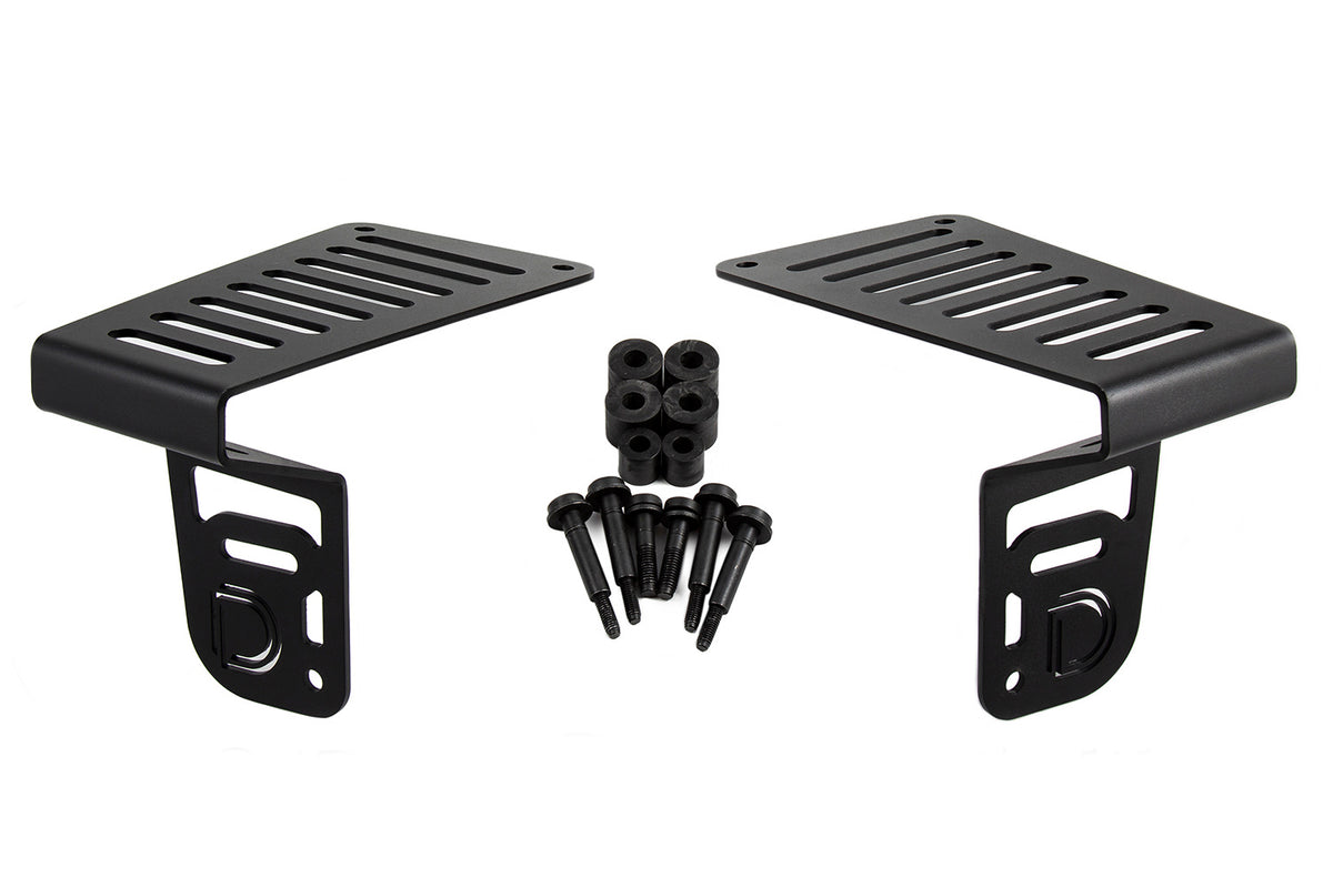 Cowl Mount LED Bracket Kit for 2018-2026 Jeep JL Wrangler/Gladiator