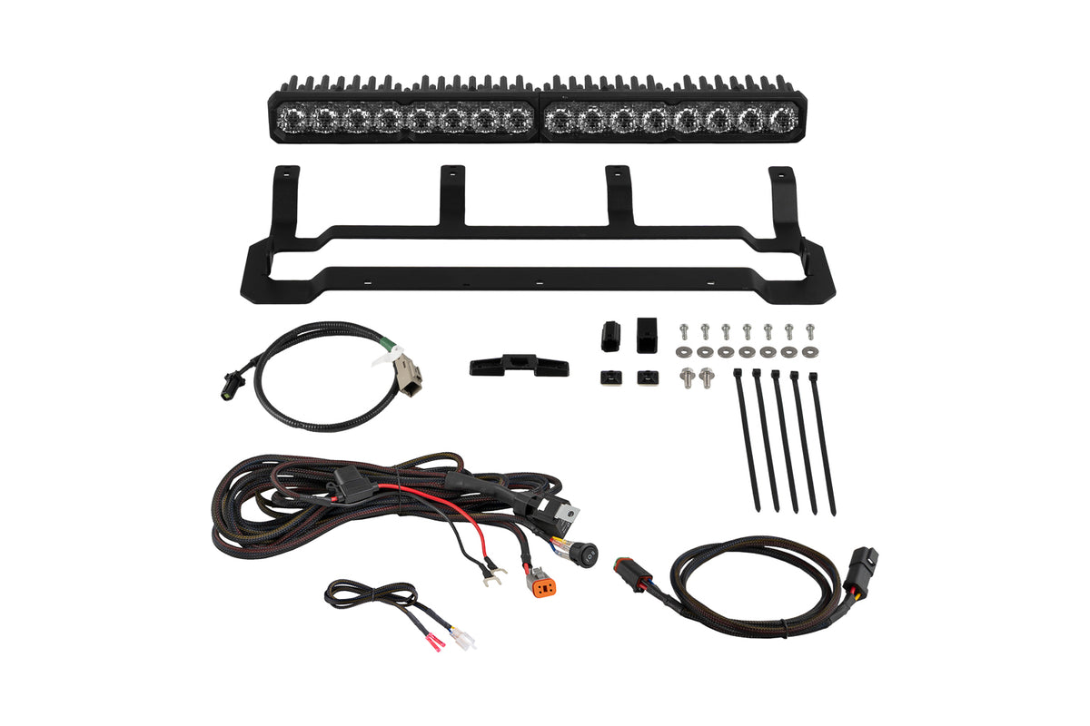 4Runner 2025 TRD Pro Grille SS20 Sport White Combo
