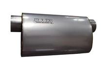 Kooks 3" Oval Offset/Offset (Same Side) Muffler 14" Long Body. Stainless Steel.