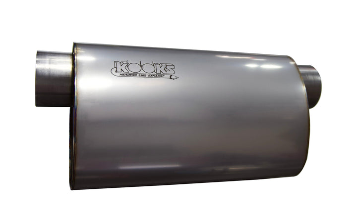 Kooks 3" Oval Muffler, Same-Side Offset / Offset - MUF-014