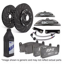 EBC big brake kit with grey race competition calipers. Image shown is generic and may not reflect actual parts.