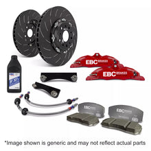 EBC big brake kit with red calipers. Image shown is generic and may not reflect actual parts.