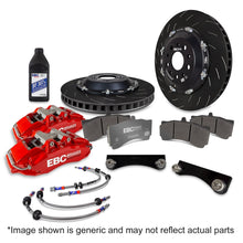 EBC big brake kit with red calipers. Image shown is generic and may not reflect actual parts.