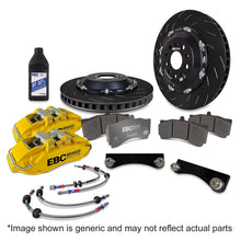 EBC big brake kit with yellow calipers. Image shown is generic and may not reflect actual parts.