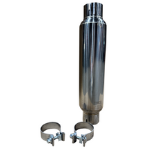 Kooks 3" Round Clamp In Muffler 14" Long. Polished Stainless Steel.