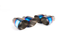 Audi S4/S5 B9 Non Sport Diff models - Non-Resonated (Louder) Cat-Back Exhaust System with Quad GT-100 Burnt Titanium Trims
