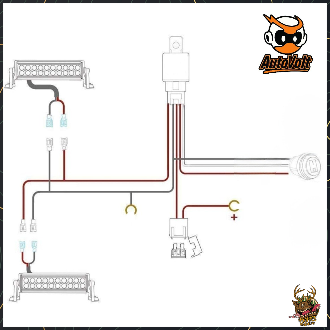 AutoVolt Main Beam Relay Loom & Piggyback Package Ford Ranger (2011–2022) – Plug & Play High Beam Auxiliary Lighting Wiring Kit