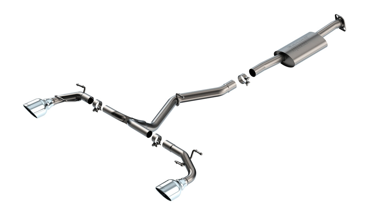 Borla 140909 S-Type Cat-Back exhaust — Bright chrome