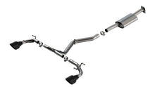 Borla 140909BC S-Type Cat-Back exhaust — Black chrome