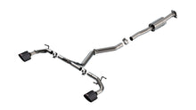 Borla 140910CFBA ATAK Cat-Back exhaust — Carbon fibre / black centre