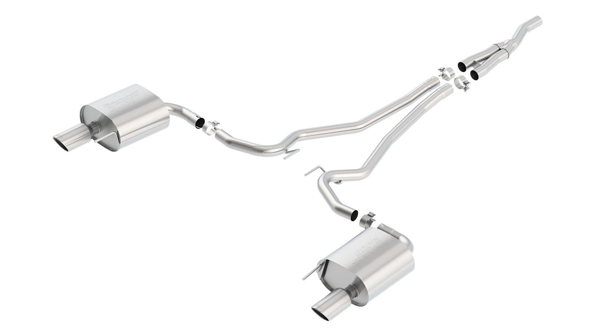 Borla Mustang EcoBoost Coupe Cat-Back (2015–2023), part 140584 — S-Type