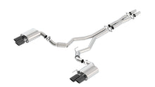 Borla Mustang GT 3-inch Cat-Back — Without Active Exhaust (2018–2023), part 140745BC — S-Type / Black chrome