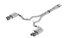 Borla Mustang GT 3-inch Cat-Back — Without Active Exhaust (2018–2023), part 140746CFBA — ATAK / Carbon fibre / black anodised