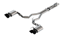 Borla Mustang Shelby GT500 ATAK Cat-Back (2020–2022), part 140837BC — Black chrome