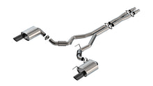 Borla Mustang GT 3-inch Coupe Cat-Back — Without Active Exhaust (2024–2026), part 140960BC — S-Type / Black chrome