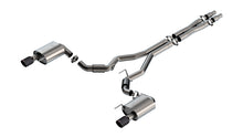 Borla Mustang GT 3-inch Coupe Cat-Back — Without Active Exhaust (2024–2026), part 140961CFBA — ATAK / Carbon fibre / black anodised