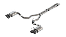 Borla Mustang Dark Horse 3-inch Cat-Back (2024–2026), part 140964BC — S-Type / Black chrome