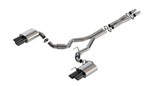 Borla Mustang GT Quad-Tip Conversion Cat-Back (2024–2026), part 140969BC — S-Type / Black chrome