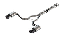 Borla Mustang GT Quad-Tip Conversion Cat-Back (2024–2026), part 140969CFBA — S-Type / Carbon fibre / black anodised