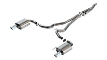 Borla Mustang EcoBoost Cat-Back — Without Active Exhaust (2024–2026), part 140979 — Bright chrome