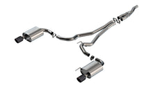 Borla Mustang EcoBoost Cat-Back — Without Active Exhaust (2024–2026), part 140979CFBA — Carbon fibre / black anodised