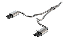 Borla Mustang EcoBoost Quad-Tip Conversion Cat-Back (2024–2026), part 140982BC — ATAK / Black chrome