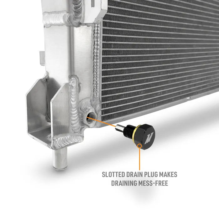 Mishimoto performance radiator for the next-gen Ford Ranger Raptor - detail view
